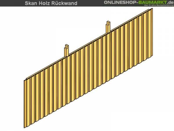 Skan Holz Rückwand für Carport 550 x 180 cm Deckelschalung Skan Holz Rückwand für Carport 550 x 180 cm Deckelschalung