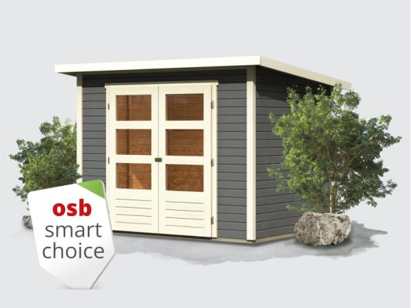 Osb smart choice Gartenhaus Stegen 3 in terragrau