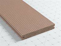 WPC Click Terrassendiele 5 Meter 18 x 137 mm Sand geriffelt