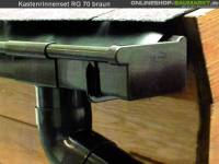 Dachrinnen Set RG 70 Ergänzungsset 210A für Anbau braun - Typ A