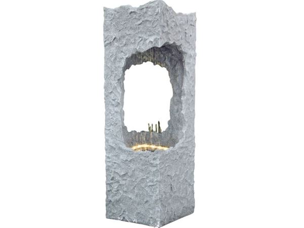 Granimex Corso 4-Eck-Säule, Regenfall, LED-Beleuchtung, Pumpe Granimex Corso 4-Eck-Säule, Regenfall, LED-Beleuchtung, Pumpe