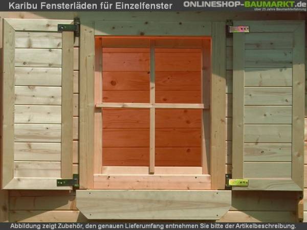 Karibu Fensterläden für Einzelfenster Karibu Fensterläden für Einzelfenster
