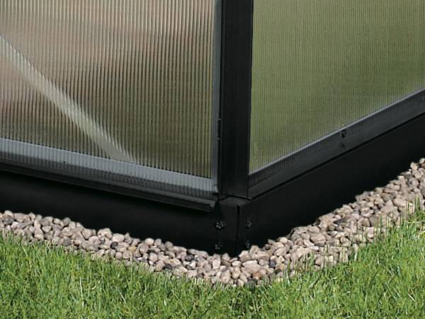 Vitavia Stahl-Fundament 6500, 6 cm für Gewächshäuser schwarz