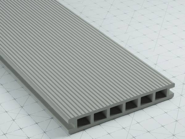 WPC Light Terrassendiele 3 Meter 26 x 180 mm Lichtgrau WPC Light Terrassendiele 3 Meter 26 x 180 mm Lichtgrau