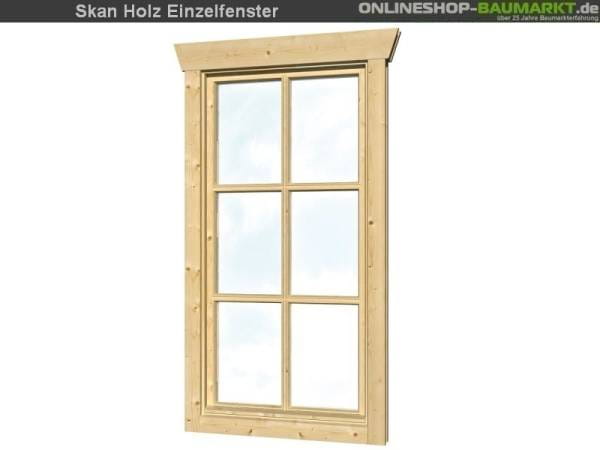 Skan Holz Einzelfenster hoch 28 mm, Anschlag links
