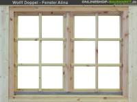 Wolff Finnhaus Doppelfenster Alina 58 Isoliert