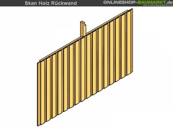 Skan Holz Rückwand für Carport 355 x 220 cm Deckelschalung Skan Holz Rückwand für Carport 355 x 220 cm Deckelschalung