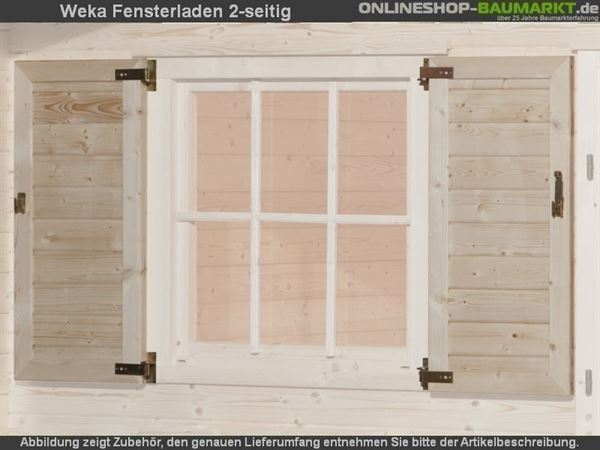 Weka Fensterladen 2-seitig für Weekendhaus 138 Weka Fensterladen 2-seitig für Weekendhaus 138