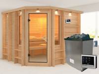 Marona - Karibu Sauna Premium inkl. 9-kW-Ofen