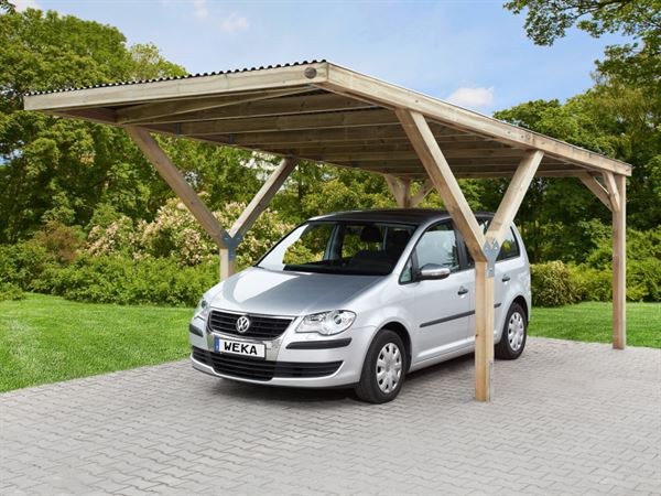 Weka Carport Y-Carport mit Stahl-Dacheindeckung Weka Carport Y-Carport mit Stahl-Dacheindeckung