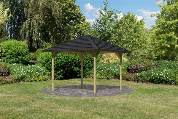 Karibu 4-Eck Pavillon Eco Sevilla Sparset inkl. Schindeln Karibu 4-Eck Pavillon Eco Sevilla Sparset inkl. Schindeln