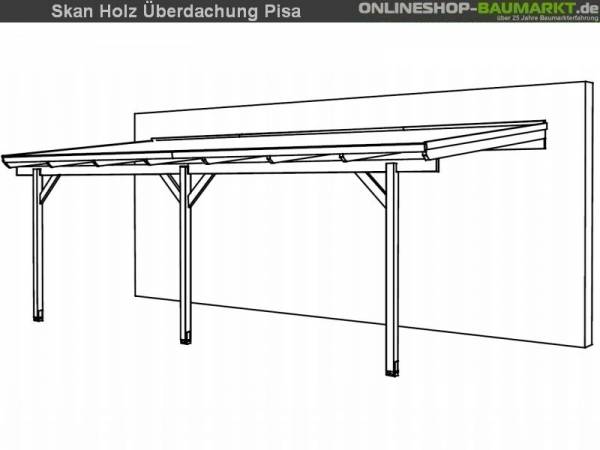 Skan Holz Terrassenüberdachung Pisa 700 x 300 cm Skan Holz Terrassenüberdachung Pisa 700 x 300 cm