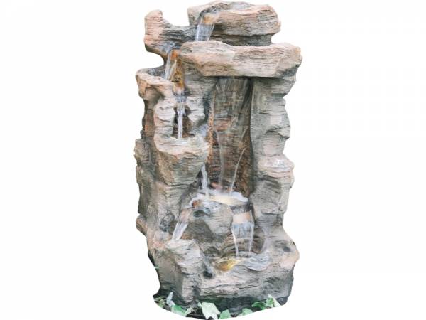 Granimex Caso Schiefer-Wasserfall - inkl. Pumpe und LED-Beleuchtung
