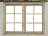 Wolff Finnhaus Doppelfenster Alina 44 Isoliert