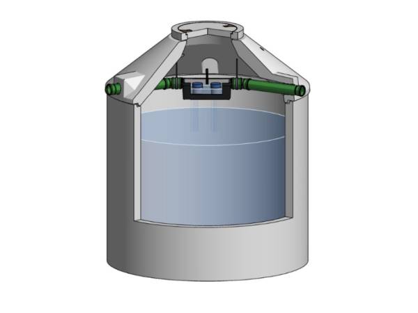 Mall Betonzisterne Family 5800 Liter, begehbar, mit Spaltsiebfilter