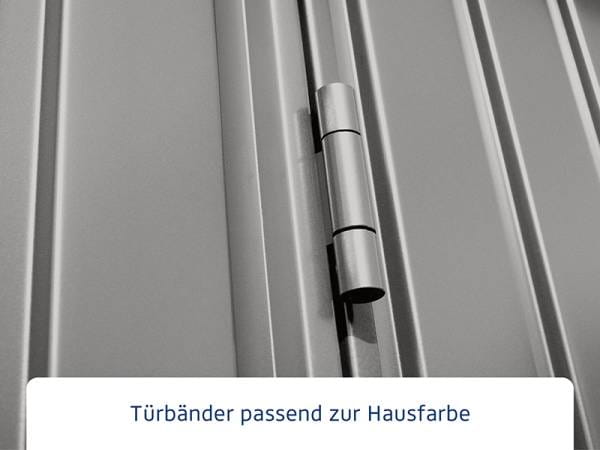 Ecostar Gerätehaus Trend-P,Typ 1, Grau Aluminium, 1 flg