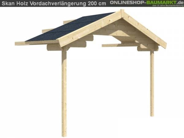 Skan Holz Vordachverlängerung 200 cm für Malaga / Lagos Skan Holz Vordachverlängerung 200 cm für Malaga / Lagos