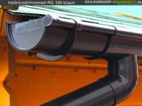 Dachrinnen Set RG 100 braun 500 x 600 cm Walmdach