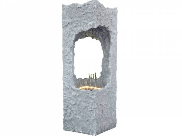 Granimex Corso 4-Eck-Säule, Regenfall, LED-Beleuchtung, Pumpe Granimex Corso 4-Eck-Säule, Regenfall, LED-Beleuchtung, Pumpe