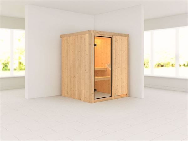 Norin - Karibu Sauna ohne Ofen - ohne Dachkranz - Norin - Karibu Sauna ohne Ofen - ohne Dachkranz -
