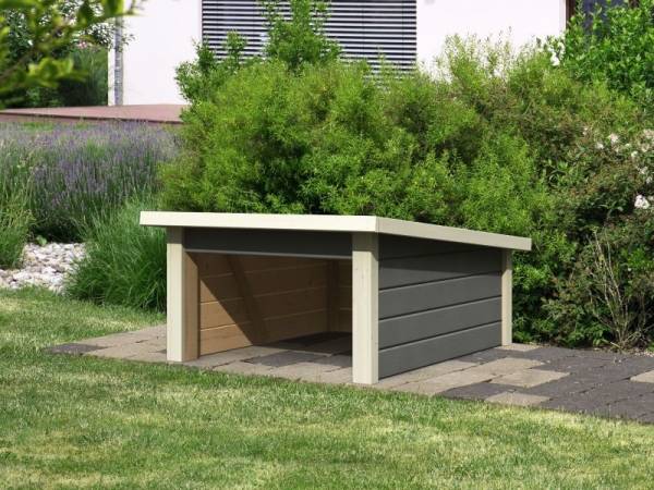 Karibu Woodfeeling Haus für Mähroboter 2 terragrau Karibu Woodfeeling Haus für Mähroboter 2 terragrau