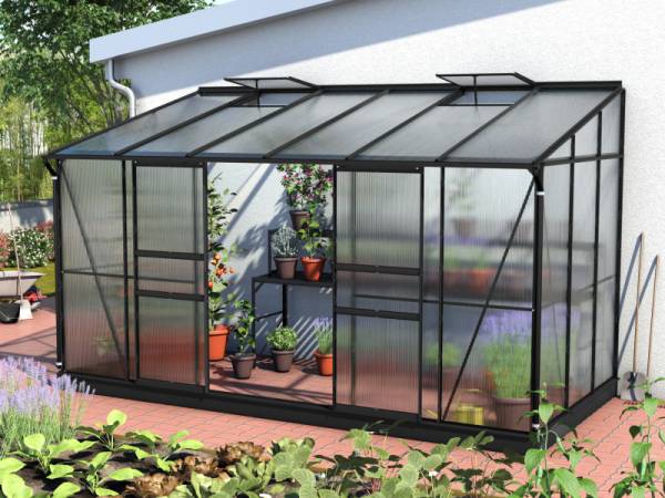 Vitavia Gewächshaus Ida 7800 HKP 6 mm, Schwarz Vitavia Gewächshaus Ida 7800 HKP 6 mm, Schwarz