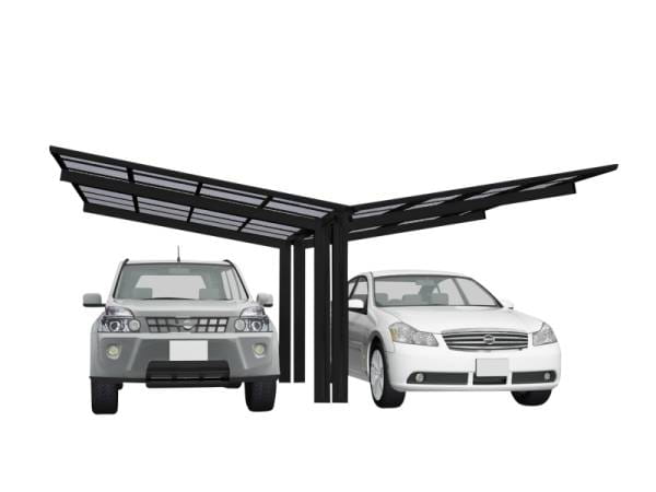 Ximax Aluminium Carport Linea Typ 80 Y-Ausführung Schwarz