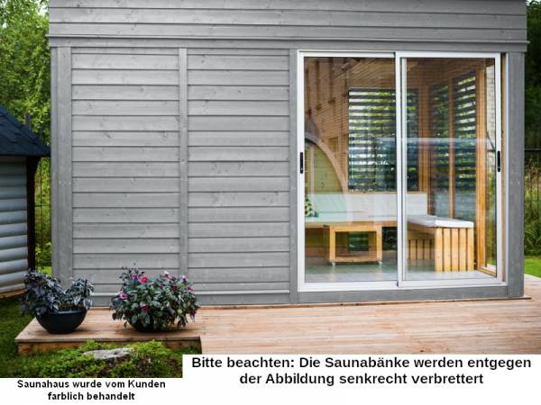 Wolff Finnhaus Sauna Paradiso 4x3 (2-Raum) Wolff Finnhaus Sauna Paradiso 4x3 (2-Raum)