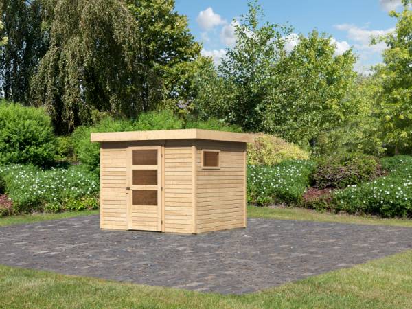 Karibu Woodfeeling Gartenhaus Oburg 3 natur 19 mm Karibu Woodfeeling Gartenhaus Oburg 3 natur 19 mm