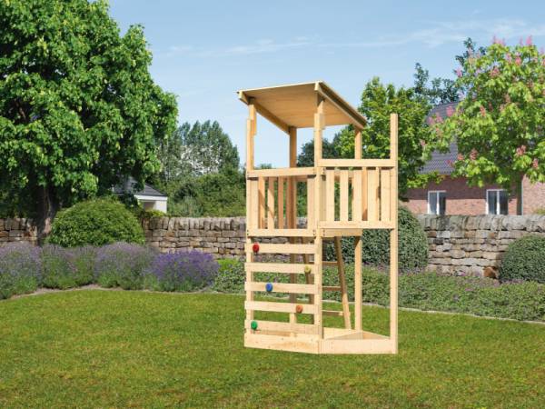 Akubi Spielturm Anna + Kletterwand ECO + Schiffsanbau oben Akubi Spielturm Anna + Kletterwand ECO + Schiffsanbau oben