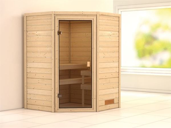 Karibu Sauna Franka 38 mm ohne Dachkranz- ohne Ofen Karibu Sauna Franka 38 mm ohne Dachkranz- ohne Ofen