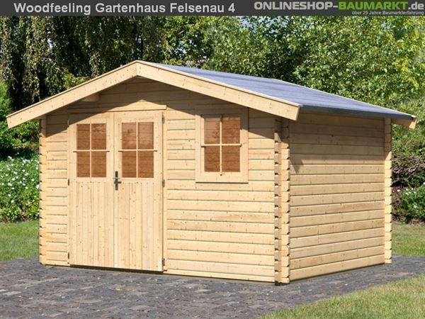 Woodfeeling Gartenhaus 38 mm Felsenau Gr. 4 Woodfeeling Gartenhaus 38 mm Felsenau Gr. 4