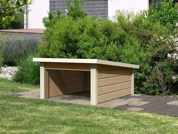 Karibu Woodfeeling Haus für Mähroboter 2 sandbeige Karibu Woodfeeling Haus für Mähroboter 2 sandbeige