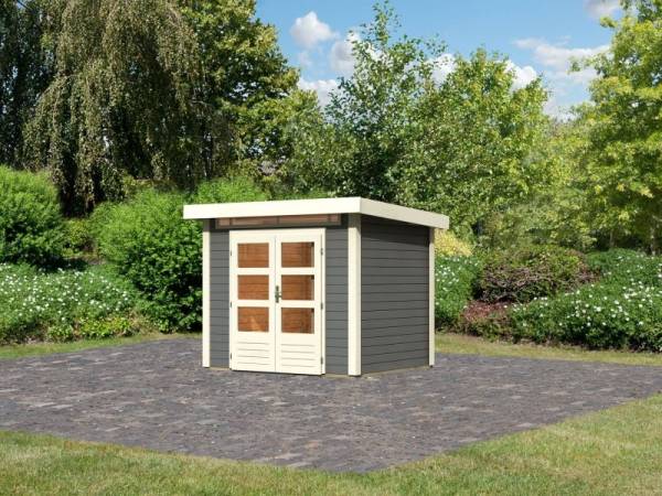 Karibu Gartenhaus Kandern 2 terragrau