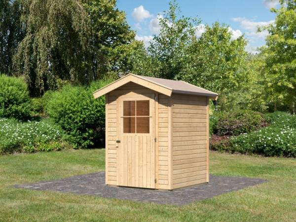 Karibu Gartenhaus Harburg 1 mit klassischer Tür Karibu Gartenhaus Harburg 1 mit klassischer Tür