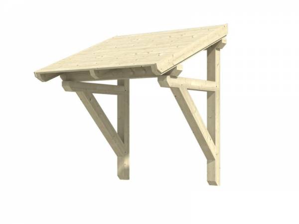 Skan Holz Vordach Potsdam 1 unbehandelt, 176 x 156 cm für Einzeltür Skan Holz Vordach Potsdam 1 unbehandelt, 176 x 156 cm für Einzeltür