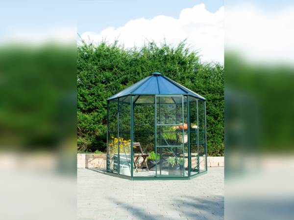 Vitavia Gewächshaus Hera 4500 ESG/HKP in smaragdgrün, inkl. Fundament
