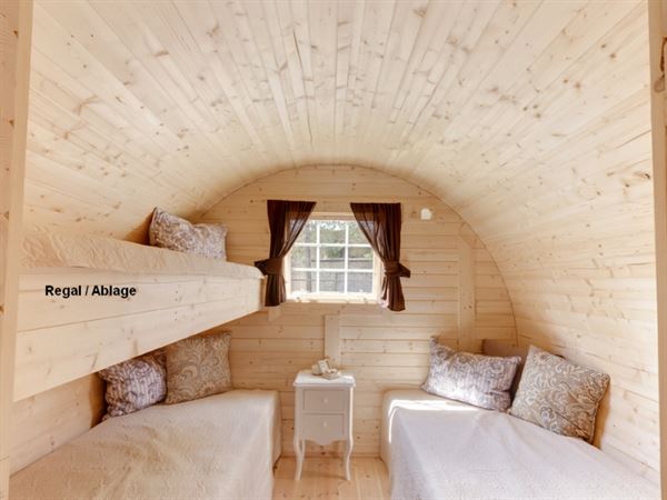 Wolff Finnhaus Campingfass Mega: 2 Betten und eine Ablage Wolff Finnhaus Campingfass Mega: 2 Betten und eine Ablage