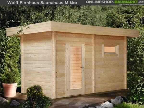 Wolff Saunahaus Mikko 70 Vollglastür Wolff Saunahaus Mikko 70 Vollglastür
