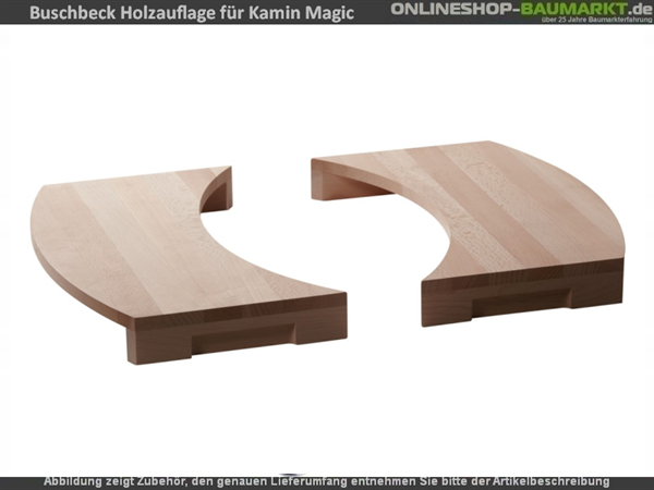 Buschbeck Holzauflage 2er-Set für Grillkamin Magic Buschbeck Holzauflage 2er-Set für Grillkamin Magic