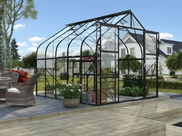 Vitavia Gewächshaus Diana 8300 ESG 3 mm schwarz Vitavia Gewächshaus Diana 8300 ESG 3 mm schwarz