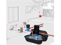 Roth Regenwasseranlage für Haus&Garten 3500 Liter, mit Tauchdruckpumpe und Nachspeisung