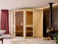 Amelia 2 - Karibu Sauna ohne Ofen - ohne Dachkranz -