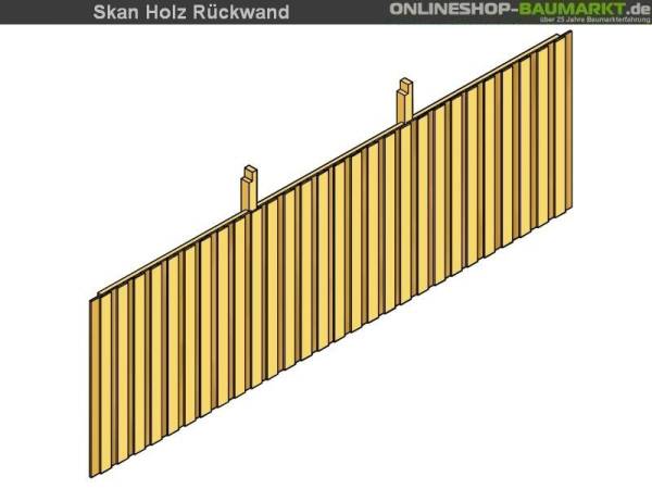 Skan Holz Rückwand für Carport 550 x 220 cm Deckelschalung