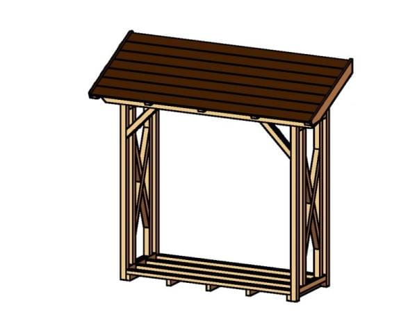 Skan Holz Wandanbau Holzunterstand Paul 1 in Mahagoni Skan Holz Wandanbau Holzunterstand Paul 1 in Mahagoni