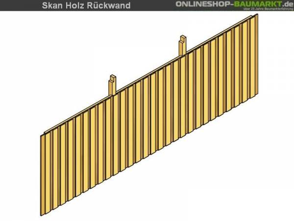 Skan Holz Rückwand für Carport 550 x 200 cm Deckelschalung Skan Holz Rückwand für Carport 550 x 200 cm Deckelschalung