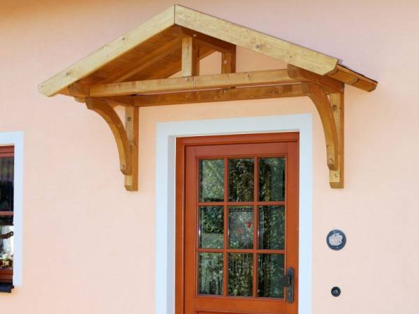 Skan Holz Vordach Stettin unbehandelt, 180 x 80 cm für Einzeltür Skan Holz Vordach Stettin unbehandelt, 180 x 80 cm für Einzeltür