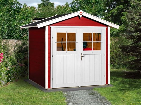 Weka Gartenhaus 224 Größe 2 mit Doppeltür schwedenrot Weka Gartenhaus 224 Größe 2 mit Doppeltür schwedenrot