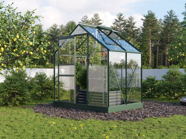 Vitavia Gewächshaus Planet 2500 ESG 3mm smaragd pulverbeschichtet Vitavia Gewächshaus Planet 2500 ESG 3mm smaragd pulverbeschichtet