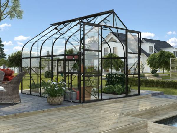 Vitavia Gewächshaus Diana 8300 ESG 3 mm schwarz